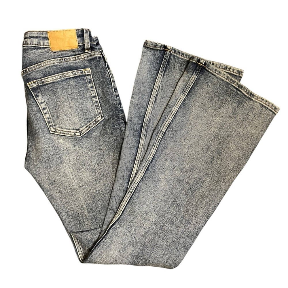 Weekday Rowe Flame Low Rise Flare Jeans